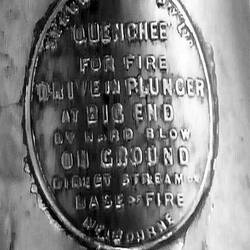Fire Extinguisher - 'Quenchee', Shanks & Co. Pty. Ltd., Melbourne, circa 1910-1920
