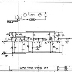 Schematic Diagram - CSIRAC Computer, 'Clock Track Writing Unit', C22620, 1952-1955