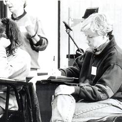 Digital Photograph - Women Taking Notes, Women on Farms Gathering, Glenormiston, 1994