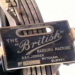 Laundry Marking Machine - 'The British', 1940s