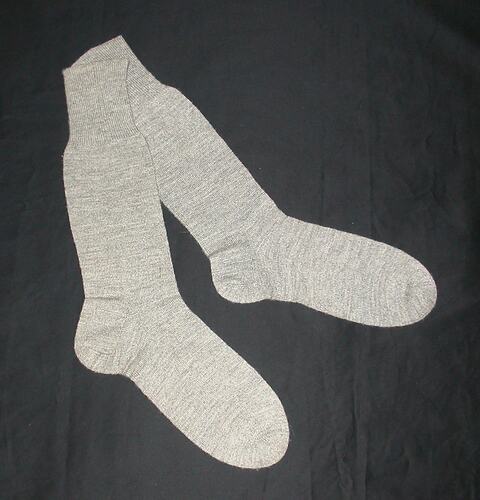 Pair of Socks - Grey Wool