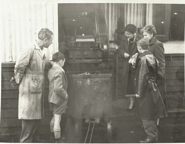 Photograph - Visitors Observing Factory Machinery, McKay Massey Harris, Sunshine