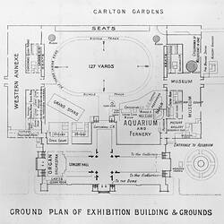 Ground plan of Exhibition Building & Grounds, 1894