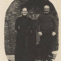 Photograph - Uncle Geo & Auntie Lizzie, Tom Robinson Lydster, Apr 1919