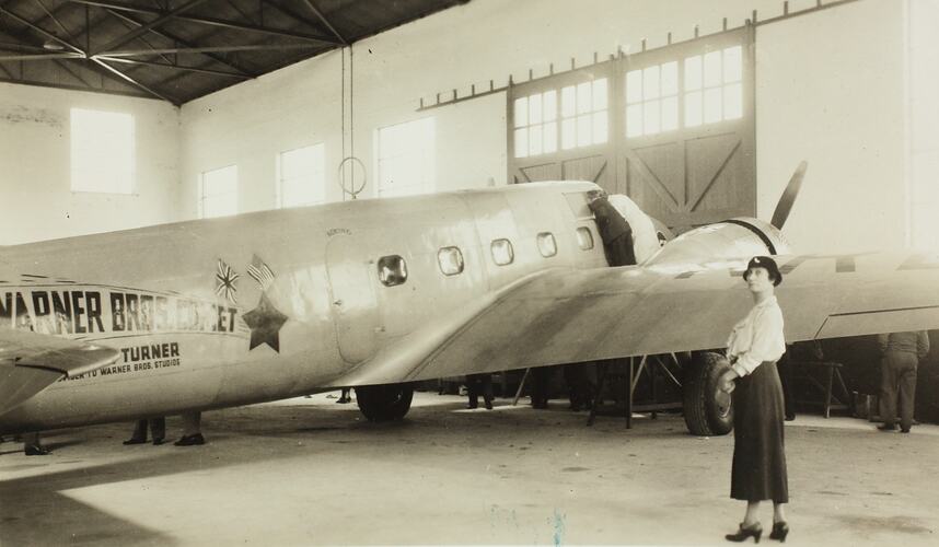 Photograph - Aeroplane in Hanger, Victoria, Oct 1934