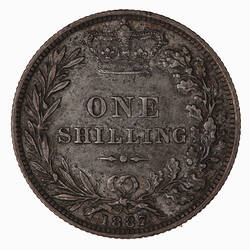 Coin - Shilling, Queen Victoria Great Britain, 1887 (Reverse)