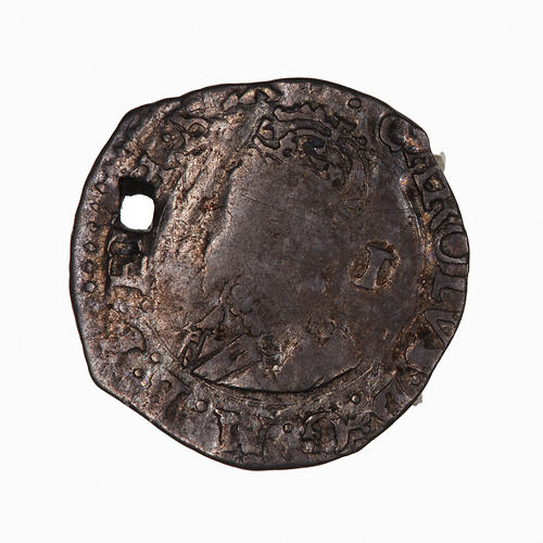 Coin - Penny, Charles I, Great Britain,  circa 1639 (Obverse)