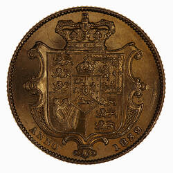 Coin - Sovereign, William IV, Great Britain, 1832 (Reverse)