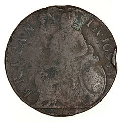 Coin - Halfpenny, William III, England, Great Britain, 1698 (Reverse)