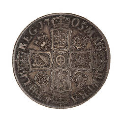 Coin - 1 Shilling, Queen Anne, England, Great Britain, 1705 (Reverse)