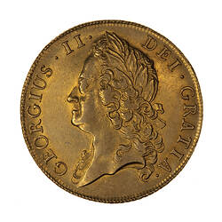 Coin - 2 Guineas, George II, Great Britain, 1740 (Obverse)