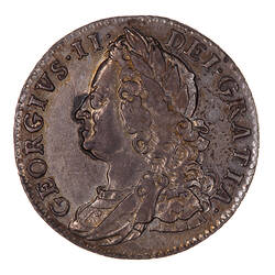 Coin - Shilling, George II, Great Britain, 1747 (Obverse)