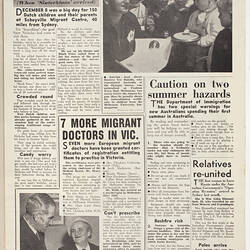 Newsletter - The Good Neighbour, Department of Immigration, No 36, Jan 1957