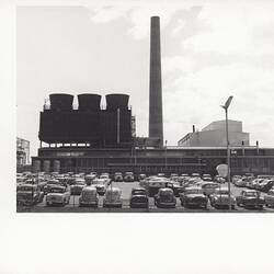 Photograph - Kodak Australasia Pty Ltd, Elizabeth Street Car Park & Power House, Kodak Factory, Coburg, circa 1961