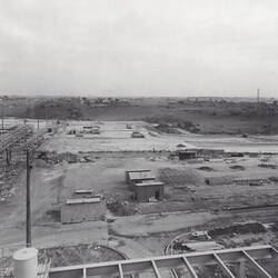 Photograph - Kodak Australasia Pty Ltd,  View of Construction Site from Water Cooling Towers of Building 11, Power House, Kodak Factory, Coburg, 1959