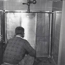 Photograph - Kodak Australasia Pty Ltd, Stainless Steel Urinal Unit, Kodak Factory, Coburg, 1958