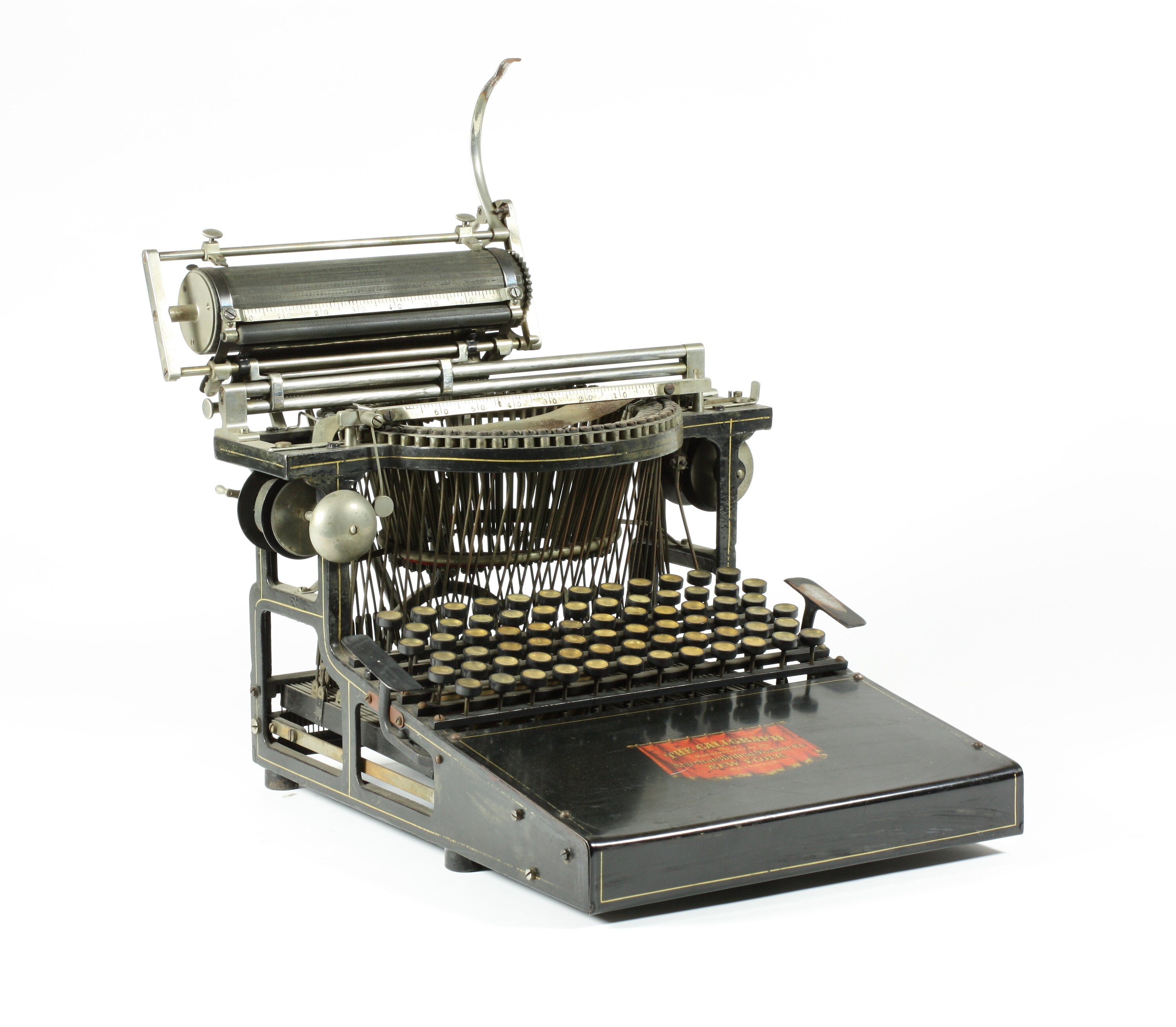 1885 Ad Antique Caligraph Typewriter American Writing Machine Co. Corr –  Period Paper Historic Art LLC