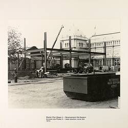 Photograph - Steel Framing for Eastern Annexe, Exhibition Building, Melbourne, 1972