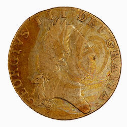 Coin - Half-Guinea, George III, Great Britain, 1789 (Obverse)