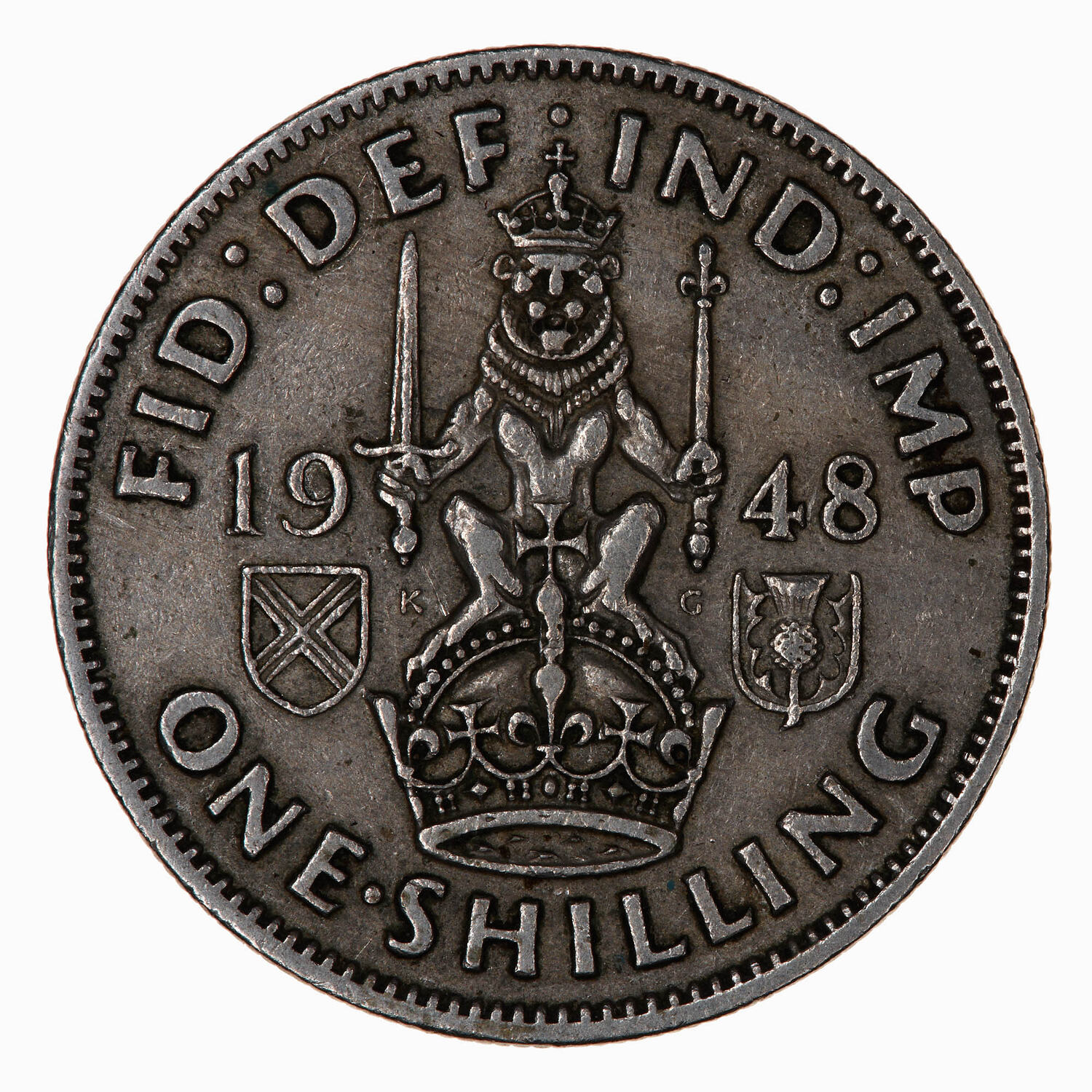 Coin Shilling George VI Great Britain 1948