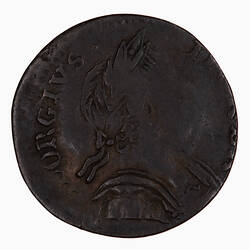 Coin - Farthing (double head), George III, Great Britain, 1771-1775 (Reverse)