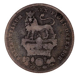 Coin - Shilling, George IV, Great Britain, 1827 (Reverse)