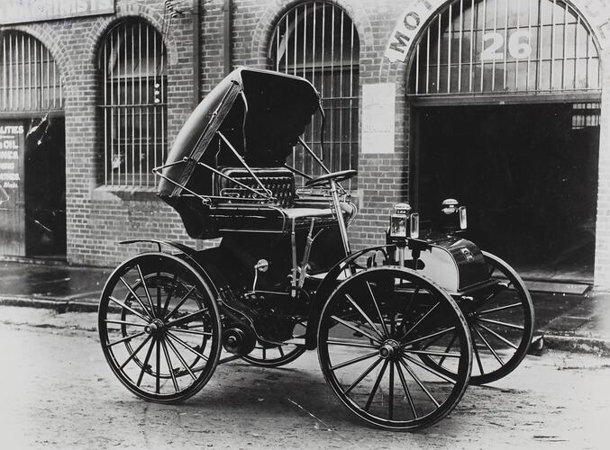 Photograph - Haines & Grut Motor Buggy Co, Motor Buggy, Melbourne, Victoria, circa 1909