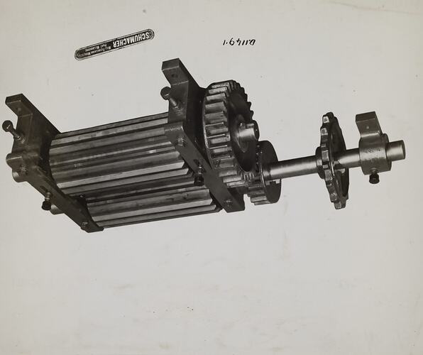 Photograph - Schumacher Mill Furnishing Works, 'Roll Crushing Machine', Port Melbourne, Victoria, circa 1940s