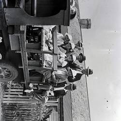 Negative - Group of Tourists on a Truck, Pacific Islands, circa 1930s