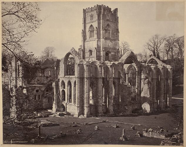 Fountains Abbey, England, circa 1870