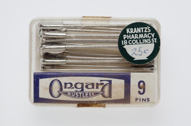 Safety Pins - Stainless Steel, First Aid Kit, Homemade, Sophus Bruhn, circa 1970-1990