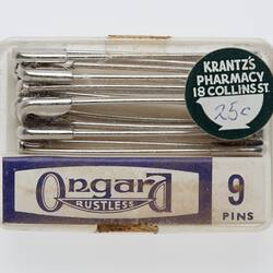 Safety Pins - Stainless Steel, First Aid Kit, Homemade, Sophus Bruhn, circa 1970-1990