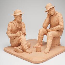 Sculpture - 'Bad Results', Mr. Leon Wolowski, Clay, circa 1984
