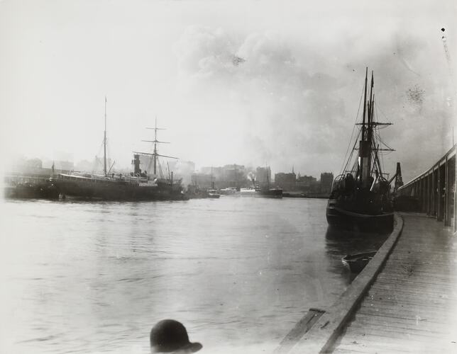 Photograph - Ships, Victoria Dock, Port Melbourne, Victoria, circa 1905