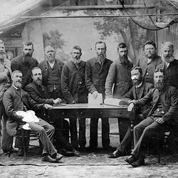 Negative - Members of St Arnaud Shire Council, St Arnaud, Victoria, 1887