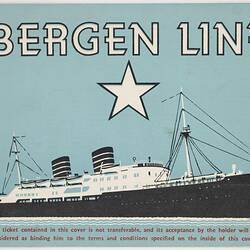 Ticket Holder - Bergen Line, Issued to Donald Dott, 1954-1956