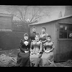 Glass Negative - Mrs Lawrence & Daughters, London, 1891