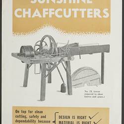 Publicity Brochure - Hugh V. McKay, Chaffcutters, Sunshine, Victoria, 1940
