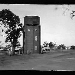 Glass Negative - Water Tower, Charlton, Victoria, Apr 1898