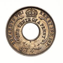 Coin - 1/10 Penny, British West Africa, 1936