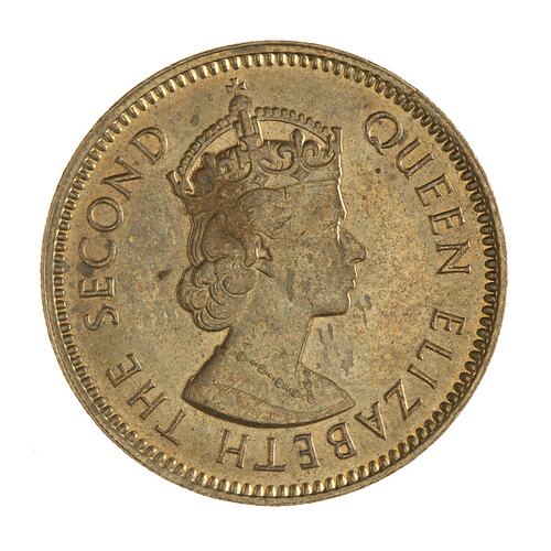Coin - 10 Cents, Hong Kong, 1968