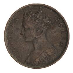 Coin - 1 Cent, Hong Kong, 1863