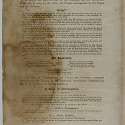 Programme - Opening Ceremony