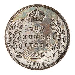 Coin - 1 Rupee, India, 1904