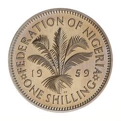 Proof Coin - 1 Shilling, Nigeria, 1959