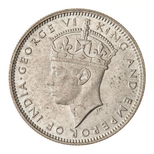 Coin - 20 Cents, Malaya, 1945