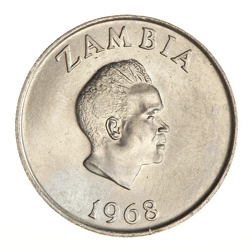 Coin - 10 Ngwee, Zambia, 1968