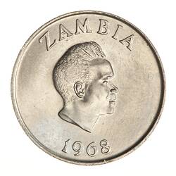 Coin - 10 Ngwee, Zambia, 1968