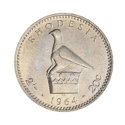 Coin - 20 Cents, Rhodesia (Zimbabwe), 1964