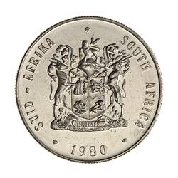 Coin - 1 Rand, South Africa, 1980